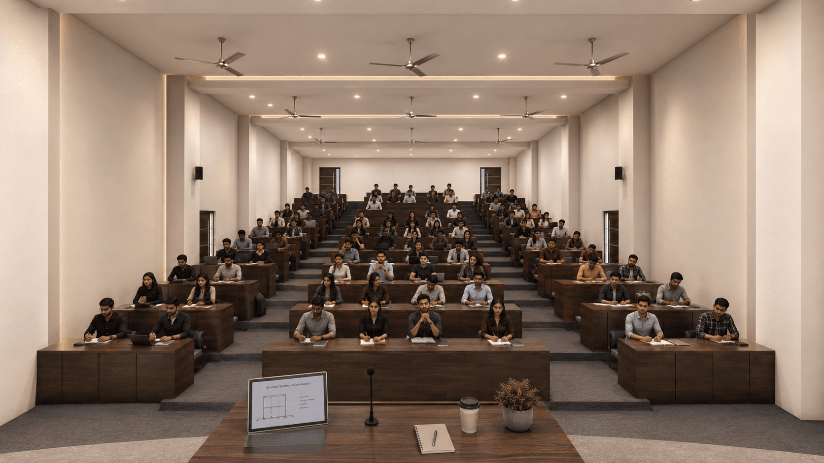 Academic Block - 2, architectural view