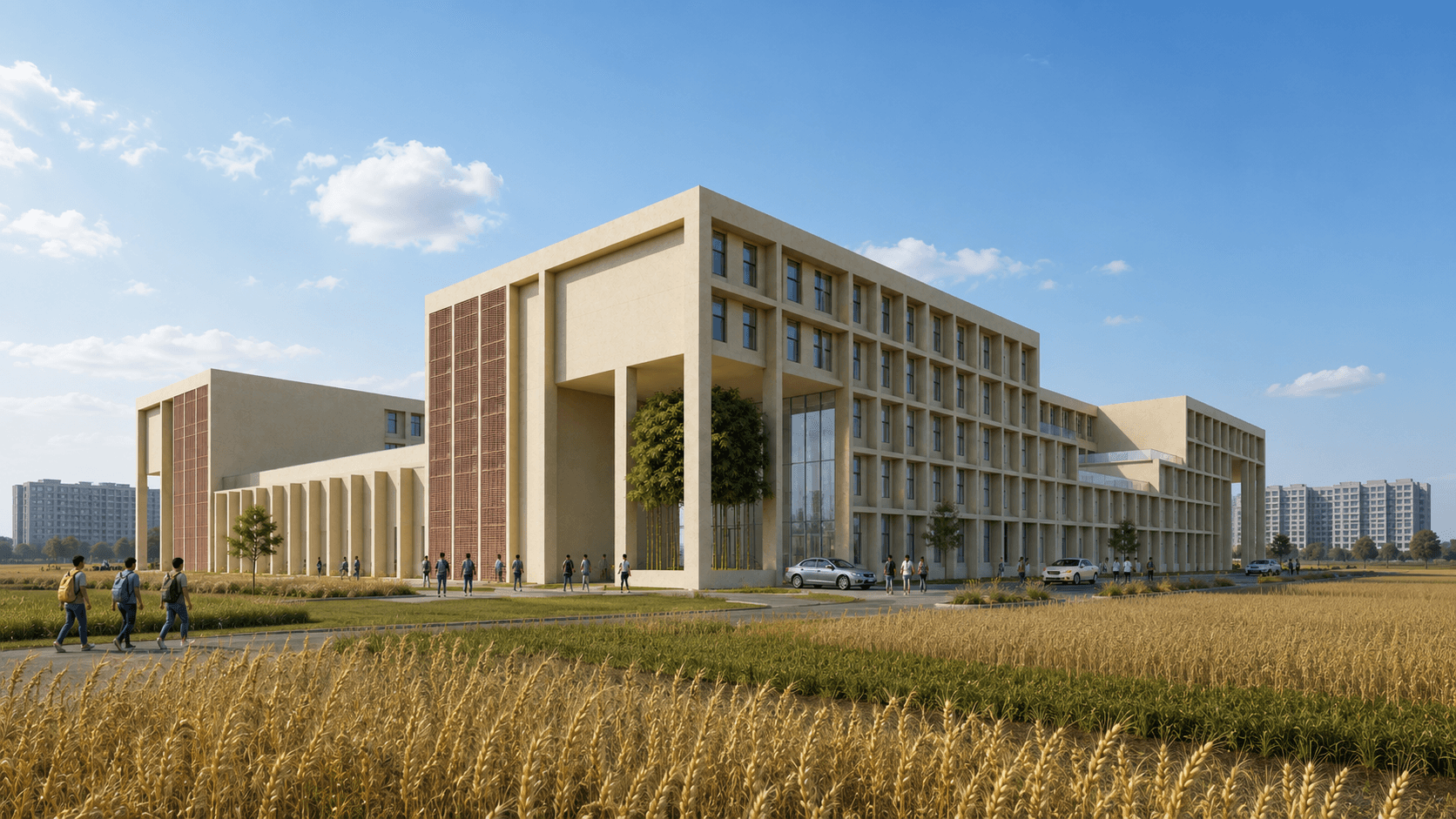 Academic Block - 2, exterior view